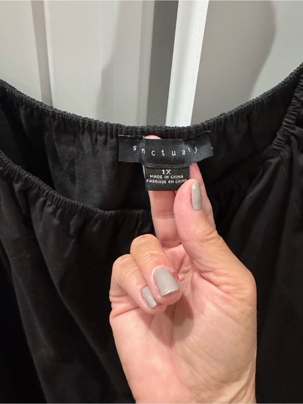 Sanctuary Black Off-The-Shoulder Mini (1X)